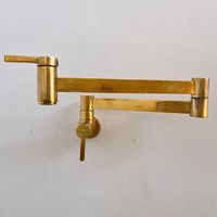 Pot Filler Faucet - Also known as a Pot Filler Spigot, Tap, or Arm. A convenient fixture located near the cooking range designed for filling pots. - Material: Unlacquered Brass - Please refer to the photos for dimensions. - Compatible with US plumbing. - Free and Express Shipping with DHL - 5 Years Warranty - The warranty includes damages during shipping, leaking, Faucet not matching the images in the listing. Either we send you free parts or you can return the Faucet for a refund.