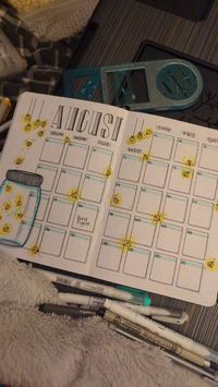 monthly bullet journal spread