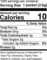 Nutrition Facts | Wholesome! | Fair Trade Raw Cane Turbinado Sugar | Packets | Made from sugar cane sustainably grown in Malawi, Africa, from freshly squeezed sugar cane juice. Is produced from the first crystallization of the cane juice to lock in the sugar’s natural flavor. Retain  molasses in and around the crystals | Golden-colored with large sparkling crystals and a rich aroma | Use as a one-for-one replacement for refined white and brown sugars | #glutenfree #nongmo #vegan #kosher #fairtra