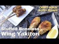 How to Make Deboned Chicken Wing Yakitori - Teba Tsukune - Stuffed Chicken Wings