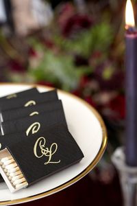 These matches are sure to light up a dark and moody fall wedding or party! Customize and order your own by clicking here!