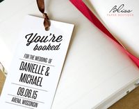 A unique wedding Save The Date option for bookworms! https://www.etsy.com/listing/215087295/unique-youre-booked-wedding-save-the?ref=shop_home_active_1