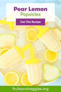 Cool off with these easy & refreshing Pear Lemon Popsicles! Made with ripe pears, fresh lemon juice & coconut water, they’re a delightful treat. Perfectly sweet & tangy for hot summer days!