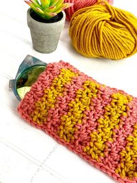 Lemon Peel Stitch Sunglass Case | Ask Me Monday with Vickie Howell