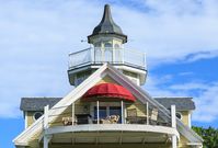 Exterior view of the Captain's Suite deck at our historic Maine inn.  #captainnickelsinn #captainssuite #mainecoast #penobscotbay #privatedeck