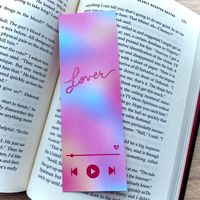 "Who does not love a fresh bookmark? Print Information: All of my bookmarks are printed on both sides (enjoy the design no matter how you put it into you book!)  Each bookmark has a glossy finished front and a silk-finish back.  Printed on 16 pt paper stock  Dimensions: Each bookmark is 2\" x 6\" Bookmarks are great gifts for: - Treating yourself - Book lovers - Stationary fanatics In need of more Swiftie related items? Check out my other listings! Here I have kitchen towels, stickers, as well as more playlist related bookmarks."