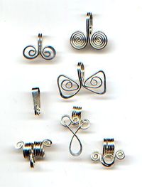 an alternative to glue-on bails available st stores ... make your own, with lots of design choices