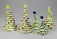 Adorable coiled xmas trees