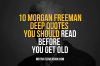 Life unfolds like a magnificent tapestry, woven with vibrant threads of experience. As we age, the colors deepen, the patterns... <p>The post 10 Morgan Freeman Deep Quotes You Should Read Before You Get Old first appeared on MOTIVATED VERSION.</p>