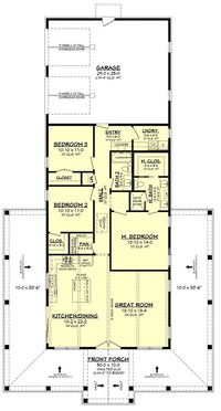 Montgomery 3 Bedroom Country Style House Plan 2833: PDF