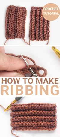 How to make ribbing in crochet