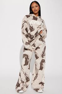 Available In Sand/combo. Hoodie Long Sleeve Kangaroo Pocket Abstract Print Front Screen Pair Back To "Always Authentic Wide Leg Pant" Disclaimer: Due To The Printing Process A Difference In Saturation May Occur. Each Garment Is Unique. Print Placement Will Vary. 60% Cotton 40% Polyester Imported | Always Authentic Hoodie in Sand size XL by Fashion Nova