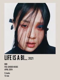 minimal aesthetic polaroid album poster for life is a bi by bibi