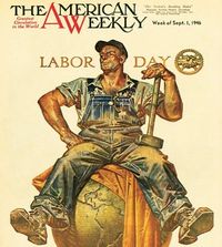 The American Weekly, Labor Day (September 1, 1946) by J.C. Leyendecker