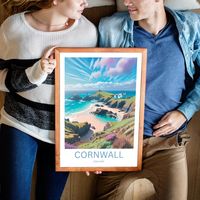 Kynance Cove Cornwall Illustration Poster Lizard Peninsula Art Print Coastline Point Cornish Beach Scene Unique Gift Landscape England Coast - Etsy UK