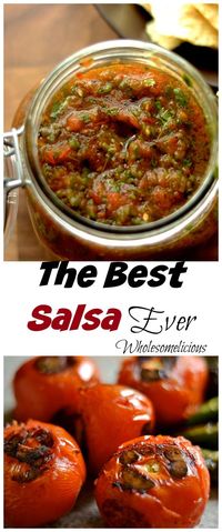 Not your average salsa. Authentic and real Mexican salsa made by charring your tomatoes and peppers. Delicious!