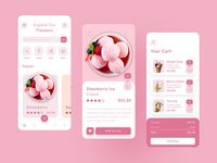 Ice Cream Concept App by Shaharia Hossen on Dribbble