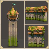 Minecraft fantasy castle inspiration