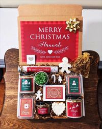 Christmas Gift Box, Succulent Gift Box, Personalize. Candles, Soap, Wax Melts, Bath Salts, Sugar Scrub, Scented Pine Cones, and more!