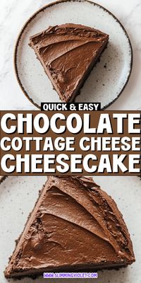 Indulge in the rich taste of chocolate combined with the creamy texture of cottage cheese in this decadent yet healthier cheesecake. It’s perfect for satisfying your chocolate cravings while keeping things low carb and high protein. Check out the recipe and save this pin for a deliciously healthy treat!