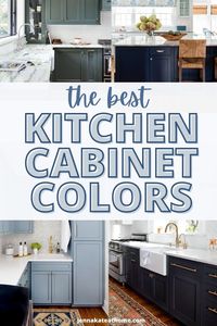 The best kitchen cabinet color ideas for 2021 and beyond. If you're planning on a kitchen remodel or kitchen makeover, you'll love these paint color ideas from Sherwin Williams and Benjamin Moore!