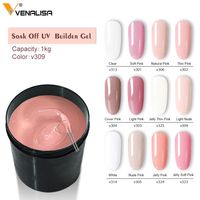 Venalisa 1kg Clear Transparent Uv Hard Jelly Gel. Use steps of 1kg uv hard gel 1)washing hands, wiping nail with nail file and buffing sponge bar. 2)put on