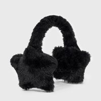 Star-shaped earmuffs from Wild Fable™ in black. Feature a fuzzy faux-fur construction made from recycled polyester. Adjustable design and pull-on style allow for easy and comfortable wear. If you're not satisfied with any Target Owned Brand item, return it within one year with a receipt for an exchange or a refund. Wild Fable™: A look for every story.