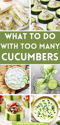 Discover our favorite easy, healthy cucumber recipes to enjoy any time of the year! From creamy cucumber salad to cucumber sandwiches, there's something for picnics, parties and lunches! Salads and snacks to enjoy this summer!