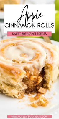 You’ll never believe that these soft, gooey easy Apple Cinnamon Rolls are made in just over a hour! Tender, light and flakey cinnamon rolls with a cinnamon apple filling topped with a delicious cream cheese frosting on top. The perfect fall breakfast, snack or dessert.