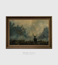 𝐏𝐑𝐈𝐍𝐓𝐀𝐁𝐋𝐄 𝐀𝐑𝐓 | Elevate your home ambiance with this vintage art print. Simply download, Print and Frame this beautiful antique Deer painting. NovalPrints will only publish the unique outstanding printable vintage wall arts. This product is a digital download only. *📥 You Will Receive The Following 5 High-Quality Printable 🏞️300 dpi JPG File's For İnstant Download - ◆ "5x7" ◆ "8x10" ◆ "9x12" ◆ "11x14" ◆ "24x36" *◼️ YOUR ORDER WILL INCLUDE 5 HIGH-RESOLUTION 300 DPI JPG FİLES. -- 🔹PLEASE NOTE🔹 -- * No physical product will be shipped and the frame is not included. Colors may vary slightly depending on the monitor.  This is a digital product -- 🔹INSTANT DOWNLOAD🔹 -- * This downloadable product includes 5 digital files you can download it directly from etsy after your purchas