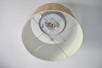 Making A Ceiling Light With A Diffuser From A Lamp Shade | Young House Love