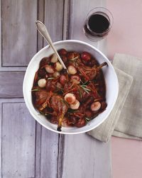 Coq au vin Ricetta- Agrodolce