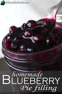 Homemade Blueberry Pie Filling( FOR LOW CARB GOING TO TRY THIS WITH SPLENDA AND XANTHAN GUM) from dishesanddustbunnies.com