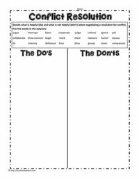 Do's and Don'ts of Conflict Resolution