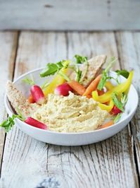 Jamie's Super Quick Hummus - was LIVE | Real Time Recipes | Jamie Oliver