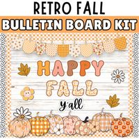 Get ready to celebrate the fall season with this Retro Groovy Fall Bulletin Board Kit! This pumpkin-themed bulletin board is perfect for your classroom or door, offering a  fun way to decorate for Fall. It's not only easy to set up but also designed to last for years to come. Groovy retro vibes meet the autumn season in this classroom decor kit!Download includes:Retro Groovy Themed Decorative ElementsPumpkins in Different Styles and SizesBanners and Borders (10+ Styles)Ready Quotes & Words Included:  "hello fall," "it's fall y'all," and "pumpkin"Letters from A to Z (3 Different Colors): Customize your bulletin board by spelling out your own messages with our versatile letters, available in three different colors.Decorate your classroom with pumpkins, set the October mood, and create a