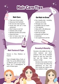 Hair Care Tips as well as hair texture, type, and porosity help. Learn how to understand your hair type, texture, density, and porosity so you can know which products and tools are best for your hair and your kids' hair! You will also get great tips for getting your hair to grow and how to take good care of your hair.