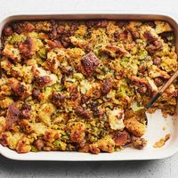 Our Favorite Thanksgiving Stuffing with Sausage and Cornbread