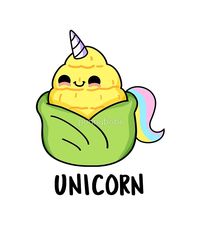 "Cute Uni-corn Vegetable Food Pun" by punnybone | Redbubble