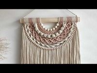 How to make a macrame wall hanging, very elegant and easy.. Macrame wall hanging - YouTube