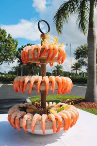 Shrimp Tower, Shrimp, Fresh Shrimp, Seafood Tower, Summer Seafood, Summer Food, Fresh Shrimp Tower, Wedding Seafood, Wedding Food, Wedding Inspo, Wedding Food Ideas, Wedding Vibes