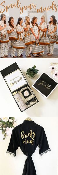 Bridesmaid Gifts Ideas - Unique personalized gift ideas your bridesmaids can use during and after your wedding day. #bridesmaidgifts #bridesmaids #weddingday