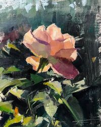 Floral Demonstration Painting • Lafayette Art Association Floral Workshop • Oil on Linen • 9"x12" • 90 Minutes • SOLD