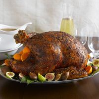 Smoked Paprika adds sweet, smoky flavor and beautiful color to roasted turkey. Everyone will be thankful for this centerpiece of the holiday table.