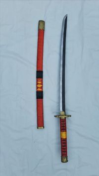 Katana de plástico PVC / Sandai Kitetsu / - Minha arte Cosmaker para minha coleção de espadas artesanais estilo katanas japonesas / Swords Geek ａｅｓｔｈｅｔｉｃ Japão & Anime _ Zoro