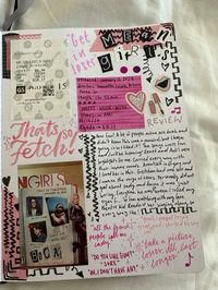 mean girls musical film journal page