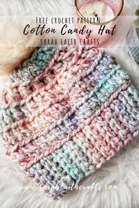 Free crochet pattern for a quick and chunky winter hat! Beginner friendly pattern