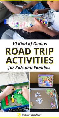 Looking for road trip activities for kids and families or just summer road trip hacks that will keep kids busy on long hauls? The Krazy Coupon Lady has you covered with all the car activities for kids and ways to keep kids entertained on the road that will make all the difference in your level of sanity upon arrival. These kids car games and hacks will allow parents to drive in peace when a little break is needed so you can win at parenting!