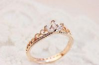 Bestow Me Rose Gold Crown Ring by DaintyPalor on Etsy #14KGold