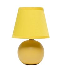 Creekwood Home Nauru 866" Traditional Petite Ceramic Orb Base Bedside Table Desk Lamp with Matching Tapered Drum Fabric Shade for Nightstand, End Table, Dorm, Home Décor, Bedroom, Living RoomA petite table lamp made primarily of ceramic with its base in the shape of a round orb sits beneath a matching colored tapered fabric shade for an overall effortlessly styled lamp suited for both your décor and lighting needs A number of color options are available in this style, to compliment your decor ju